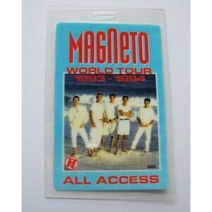 Magneto Backstage Pass Original All Access 1993-1994 World Tour Concert Band Pic